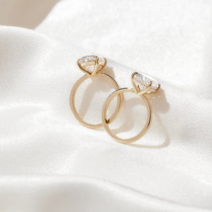 Gold Engagement Ring set 