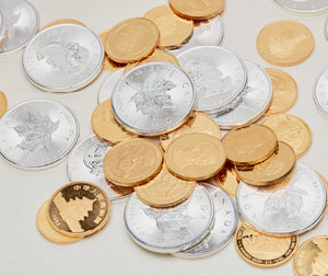 Assorted bullion coins