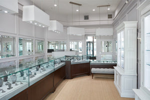 Inside of Blue Diamond Jewelry Manhattan Beach California store