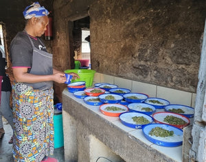 Nia children having meals 