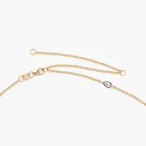 Golden Pears Necklace in 18k Yellow and White gold